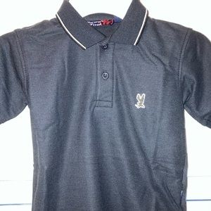 Pacific Flyer Toddler Boys Black Short Sleeve Collared Polo Shirt size 3 NWT